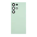 Back Cover Glass With Camera Lens For Samsung Galaxy S24 Ultra 5G (No Logo) (Aftermarket Plus) (Titanium Green)
