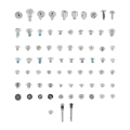 Complete Screw Set For iPhone 16 Pro
