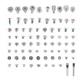 Complete Screw Set For iPhone 16 Pro Max