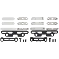 Full Button And Bracket Set For iPad Pro 11" 5th Gen (2024) / Pro 13" 7th Gen (2024) / Pro 11" 6th Gen (2025) / Pro 13" 8th Gen (2025) (11 Piece Set) (Silver)