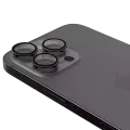 Захист скла камери Casper для iPhone 16 Pro / 16 Pro Max (чорний) (прозоре)