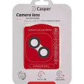 Захист скла камери Casper для iPhone 16 / 16 Plus (чорний) (прозоре)