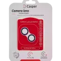 Захист скла камери Casper для iPhone 16 / 16 Plus (рожевий) (прозоре)