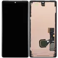Дисплейний модуль (OLED) з рамкою (з датчиком відбитків) для Google Pixel 7 Pro (Refurbished) (усі кольори)