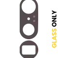 Back Camera Lens (Glass Only) With Adhesive For Google Pixel 7 Pro (2 Piece Set)
