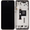 OLED Assembly With Frame For Motorola Moto Edge 50 Neo (XT2409-3 / 2024) (Refurbished) (Latte)