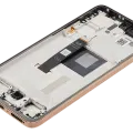 OLED Assembly With Frame For Motorola Moto Edge 50 Neo (XT2409-3 / 2024) (Refurbished) (Latte)