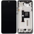 OLED Assembly With Frame For Motorola Moto Edge 50 Neo (XT2409-3 / 2024) (Refurbished) (Grisaille)