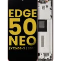 OLED Assembly With Frame For Motorola Moto Edge 50 Neo (XT2409-3 / 2024) (Refurbished) (Poinciana)