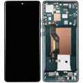 OLED Assembly With Frame For Motorola Moto Edge 50 (XT2407-3 / 2024) (Refurbished) (Jungle Green)