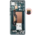 OLED Assembly With Frame For Motorola Moto Edge 50 (XT2407-3 / 2024) (Refurbished) (Jungle Green)