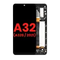 Дисплейний модуль (LCD) з рамкою для Samsung Galaxy A32 5G (A326 / 2021) (Усі моделі) (Aftermarket Plus) (Awesome Black)