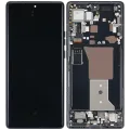 OLED Assembly With Frame For Motorola Edge Plus / Edge 40 Pro (XT2301 / 2023) (Refurbished) (Interstellar Black)