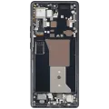 OLED Assembly With Frame For Motorola Edge Plus / Edge 40 Pro (XT2301 / 2023) (Refurbished) (Interstellar Black)