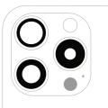 Back Camera Lens (Glass Only) With Adhesive For iPhone 15 Pro (3 Piece Set) (Real Sapphire) (Premium) (10 Pack)