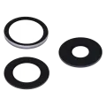 Back Camera Lens (Glass Only) With Adhesive For iPhone 15 Pro (3 Piece Set) (Real Sapphire) (Premium) (10 Pack)