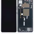 OLED Assembly With Frame For Motorola Moto Edge 30 Fusion (XT2243 / 2022) (Refurbished) (Cosmic Gray)