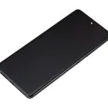 OLED Assembly With Frame For Motorola Moto Edge 30 Fusion (XT2243 / 2022) (Refurbished) (Cosmic Gray)
