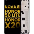 LCD Assembly With Frame For Huawei Nova 8i / Honor 50 Lite / Honor X20 (Refurbished) (Starry Black)