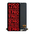 Дисплейний модуль (OLED) для Xiaomi Poco X4 Pro 5G / Redmi Note 11 Pro 4G / Note 11 Pro 5G / Note 11 Pro+ 5G / Redmi Note 10 Pro / Redmi Note 10 Pro Max / Redmi Note 11E Pro / Redmi Note 12 Pro 4G без рамки (Aftermarket Plus) (усі кольори)
