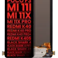OLED Assembly Without Frame For Xiaomi Poco F3 / Poco F4 / MI 11i / MI 11X / MI 11X Pro / Redmi K40 / K40 Pro / K40 Pro+ / K40S / Shark 4 /4 Pro /4S /4S Pro /5RS (Aftermarket Plus) (All Colors)