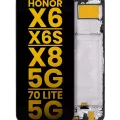 Дисплейний модуль (LCD) з рамкою для Honor X6 / X6S / X8 5G / 70 Lite 5G (Aftermarket Plus) (усі кольори)