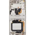 Main OLED Assembly With Frame For Motorola Razr 2023 / Razr 40 (XT2323 / 2023) (Refurbished) (Vanilla Cream)