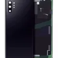Back Cover Glass With Camera Lens For Samsung Galaxy Note 10 Plus / 5G (Service Pack) (Aura Black)
