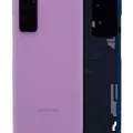Back Cover Glass With Camera Lens For Samsung Galaxy S20 FE (Service Pack) (Cloud Lavender)
