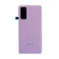 Back Cover Glass With Camera Lens For Samsung Galaxy S20 FE (Service Pack) (Cloud Lavender)
