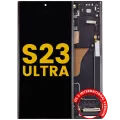 OLED Assembly With Frame For Samsung Galaxy S23 Ultra (US & International) (Refurbished) (Phantom Black)