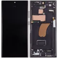 OLED Assembly With Frame For Samsung Galaxy S23 Ultra (US & International) (Refurbished) (Phantom Black)