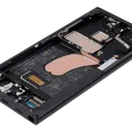 OLED Assembly With Frame For Samsung Galaxy S23 Ultra (US & International) (Refurbished) (Graphite / Red)