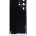 Back Cover Glass With Camera Lens For Samsung Galaxy S23 Ultra 5G (No Logo) (Aftermarket Plus) (Phantom Black)
