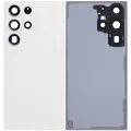 Back Cover Glass With Camera Lens For Samsung Galaxy S23 Ultra 5G (No Logo) (Aftermarket Plus) (Cream)