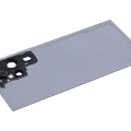 Back Cover Glass With Camera Lens For Samsung Galaxy S23 Ultra 5G (No Logo) (Aftermarket Plus) (Graphite)