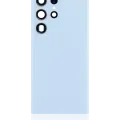 Back Cover Glass With Camera Lens For Samsung Galaxy S23 Ultra 5G (No Logo) (Aftermarket Plus) (Sky Blue)