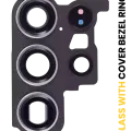 Back Camera Lens With Cover Bezel Ring For Samsung Galaxy S23 Ultra 5G (Cream)