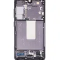 Дисплейний модуль (OLED) з рамкою для Samsung Galaxy S23 5G (US & International) (Refurbished) (Phantom Black)