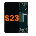 OLED Assembly With Frame For Samsung Galaxy S23 5G (US Version) (Blemish: Grade C) (Phantom Black)