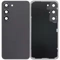 Back Cover Glass With Camera Lens For Samsung Galaxy S23 5G (No Logo) (Aftermarket Plus) (Phantom Black)