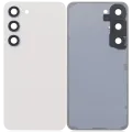 Back Cover Glass With Camera Lens For Samsung Galaxy S23 5G (No Logo) (Aftermarket Plus) (Cream)