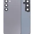 Back Cover Glass With Camera Lens For Samsung Galaxy S23 5G (No Logo) (Aftermarket Plus) (Graphite)