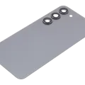 Back Cover Glass With Camera Lens For Samsung Galaxy S23 5G (No Logo) (Aftermarket Plus) (Graphite)