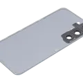 Back Cover Glass With Camera Lens For Samsung Galaxy S23 5G (No Logo) (Aftermarket Plus) (Blue)