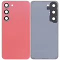 Back Cover Glass With Camera Lens For Samsung Galaxy S23 5G (No Logo) (Aftermarket Plus) (Orange)