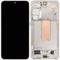 OLED Assembly With Frame For Samsung Galaxy S23 Plus 5G (US & International) (Refurbished) (Cream)