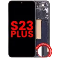 OLED Assembly With Frame For Samsung Galaxy S23 Plus (US & International) (Aftermarket Plus) (Phantom Black)