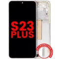OLED Assembly With Frame For Samsung Galaxy S23 Plus (US & International) (Aftermarket Plus) (Cream)