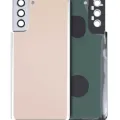 Back Cover Glass With Adhesive For Samsung Galaxy S21 Plus 5G (Service Pack) (Phantom Gold)